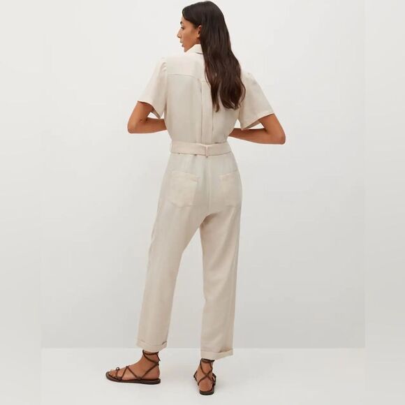 Mango Lyocell Jumpsuit New - Picture 8 of 8